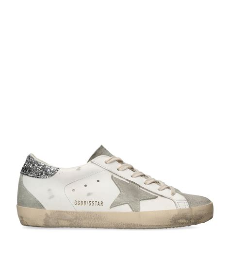 Womens Golden Goose White Leather Super Star Sneakers Harrods