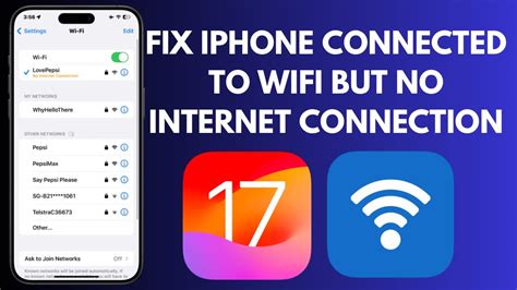 How To Fix IPhone Connected To Wifi But No Internet Connection YouTube