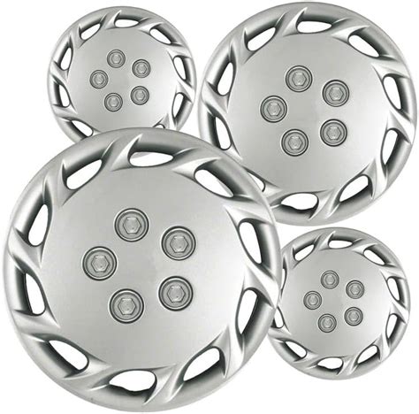 Amazon Hubcaps Premium Quality 14 Inch Silver Hubcaps Wheel