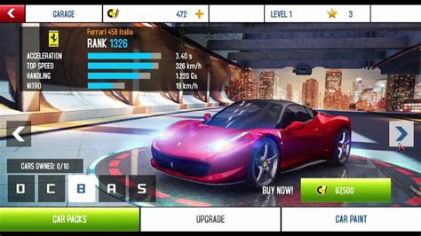 Asphalt 8 Airborne :- Old Version All Cars 1.0.0 - YouTube
