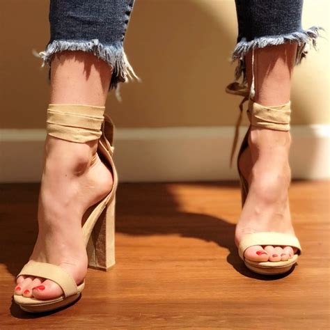 Shoes Nude Block Heels Poshmark