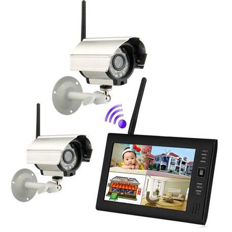 YobangSecurity 7 TFT LCD DVR Monitor 2 4GHz Digital Wireless 4CH CCTV