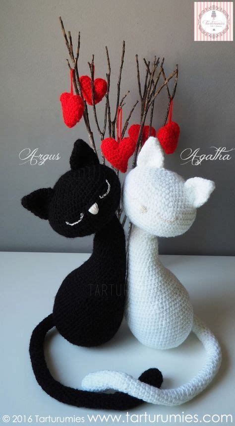 Amigurumi Patrón Gatitos Agatha y Argus de en 2020 Gato amigurumi