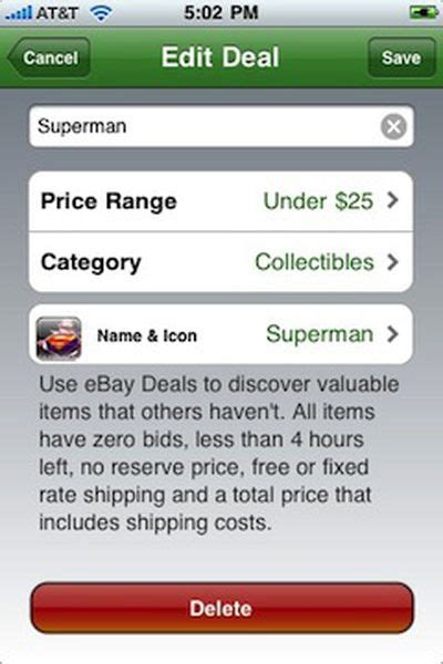 'eBay Deals' Alerts Users to Best Auction Bargains - MacRumors