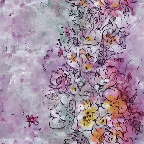 Chagall Shabby Chic Boho Digitale Afbeelding Met Bloemenachtergrond