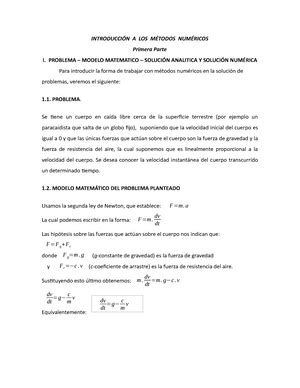 Ejercicios Resuelto Métodos EJERCICIOS RESUELTOS Calcular el error