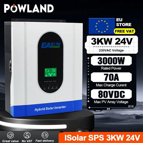 Powland Kw Kw Kw Hybrid Solar Inverter V V V Pure Sine Wave