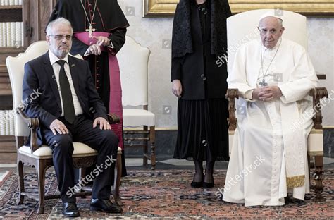 Pope Francis Meets Talat Xhaferi Speaker Editorial Stock Photo Stock