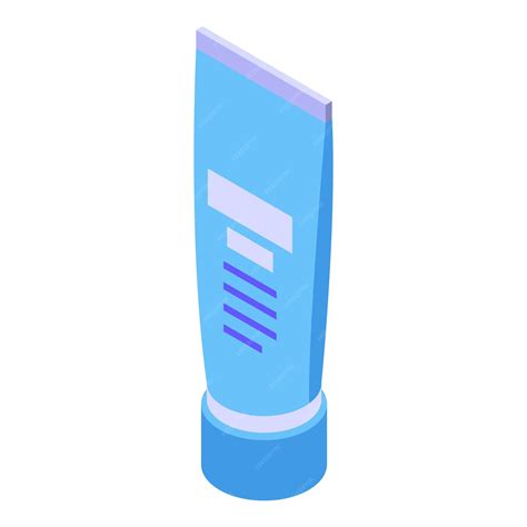 Иконка подгузника с кремом для тюбика изометрическая иконка вектора ...