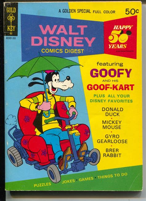 Walt Disney Comic Digest 43 1973 Goofy Mickey Donald Carl Barks FN