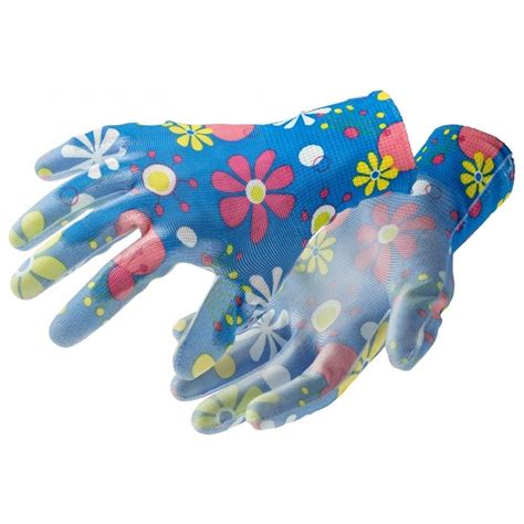 Перчатки рабочие садовые с полиуретановым покрытием HOEGERT TECHNIK ...