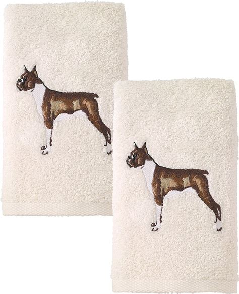 Discontinued Avanti Linens Dog 2 Pack Hand Towel Boxer