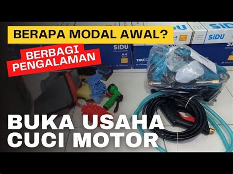 Rincian Modal Awal Buka Usaha Cucian Motor Youtube