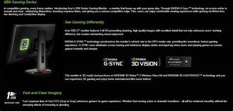 Acer XB270H Abprz 27-inch Display Full HD (1920 x 1080) Widescreen ...