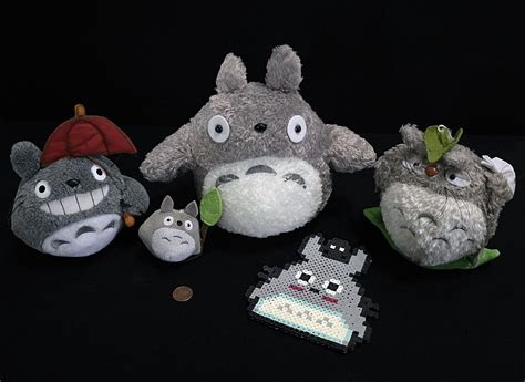 Sun Arrow Studio Ghibli Lot Of 4 My Neighbor Totoro Grey Plushes 3 4