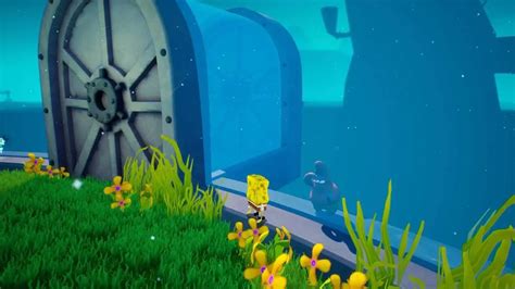 In Spongebob Battle For Bikini Bottom Rehydrated You Can See Patrick Looking Through The Tree