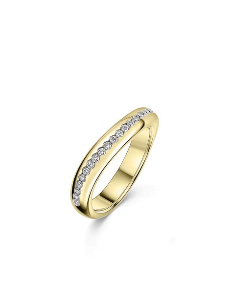 Premium Ring Gelbgold Mit Diamanten Karat Gelbgold