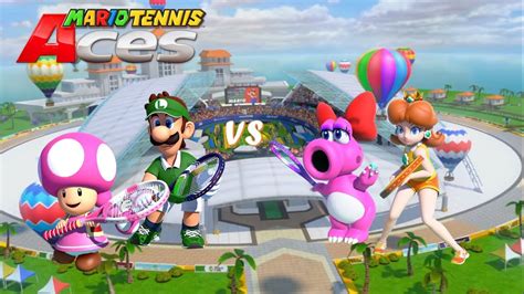 Mario Tennis Aces Toadette And Luigi Vs Daisy And Birdo Cha Cha