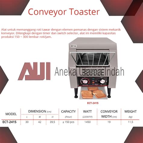 GETRA ECT 2415 CONVEYOR TOASTER MESIN PEMANGGANG ROTI TAWAR