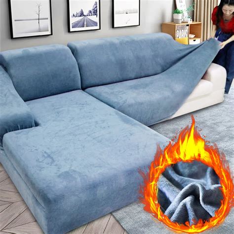 Cosy Home Samt Plüsch Verdicken Sofa Abdeckung All inclusive Elastische