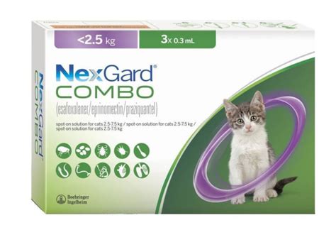 NexGard Combo (Нексгард Комбо) спот-он капли от блох, клещей и ...