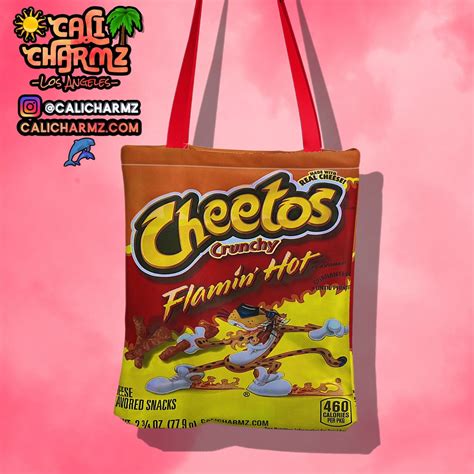 Flamin Hot Cheetos Double Sided Tote Bag Takis Fuego Frito Etsy