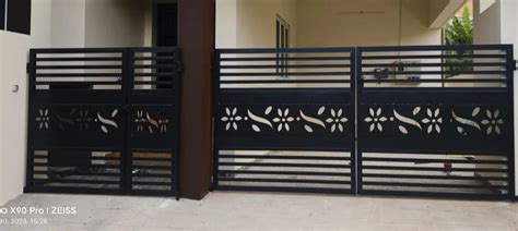 Simple Mild Steel Black Swing Gate For Home At Rs Sq Ft In