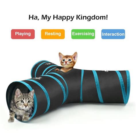 Pawaboo Cat Toys Cat Tunnel Tube Tunnels X Cm Extensible