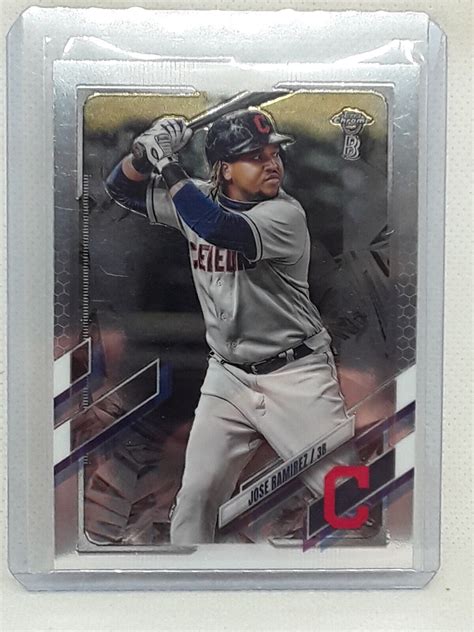 Jose Ramirez Topps Chrome Ben Baller Cleveland Guardians