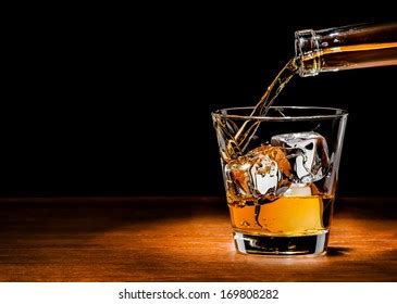 7 454 Whiskey Pouring Into Glass Isolated Images Stock Photos 3D