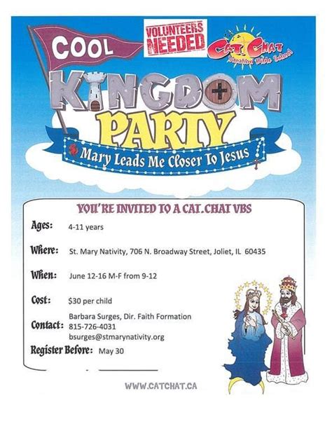 Join Us For Vacation Bible School At St Mary Nativity Joliet Il Patch