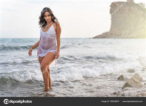 Sexy Woman Bikini Enjoying Summer Vacation Beach Stock Photo Arphonse