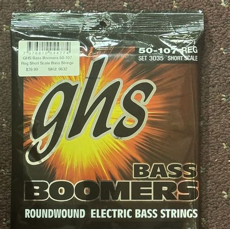 GHS Bass Boomers Roundwound Electric Bass Strings 50 107 Reverb