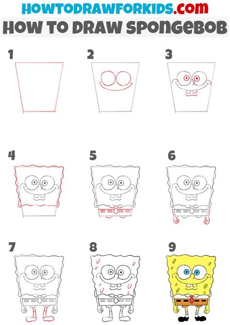 Spongebob Easy Drawing, Spongebob Drawings, How To Draw Spongebob, Art ...