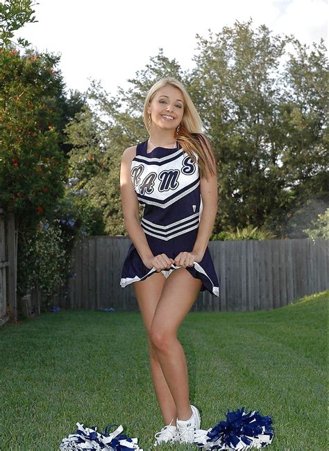 Cheerleader Flashing Pussy