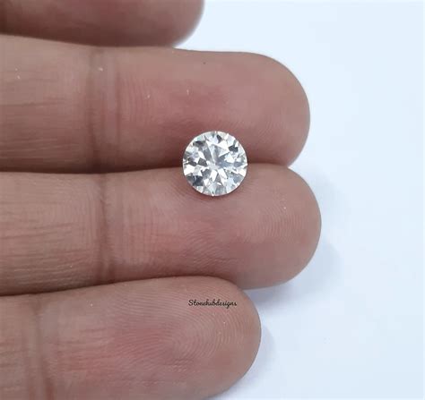 Ct Natural White Diamond Round Cut Vvs D Grade Certified Free