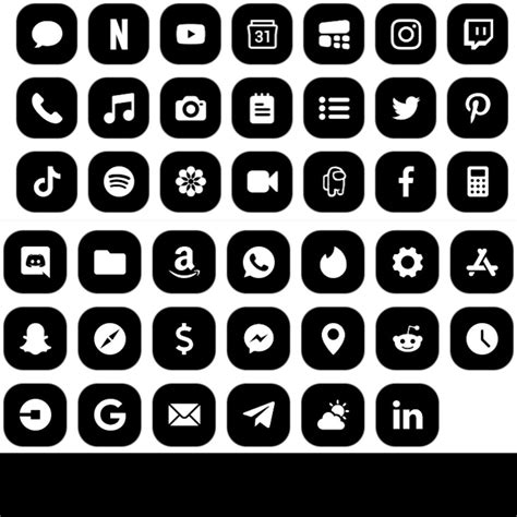 Social media collection vector design images social media black icons