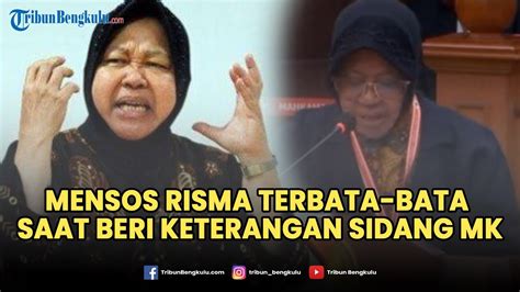 Live Mensos Risma Terbata Bata Saat Beri Keterangan Di Sidang Dugaan