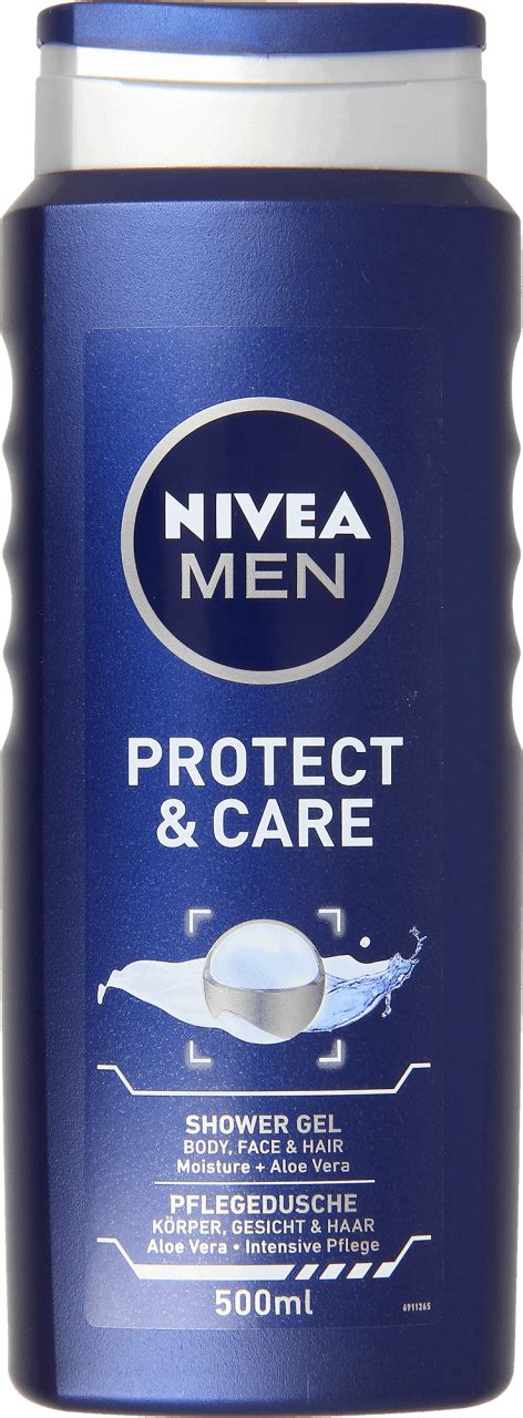 Nivea Men Protect And Care żel Pod Prysznic Do Ciała Twarzy I Włosów Dla Mężczyzn 500 Ml