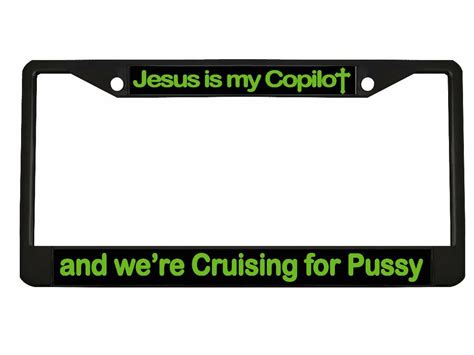 Jesus Is My Copilot Cruising For Pussy Design Heavy Duty Metal Etsy