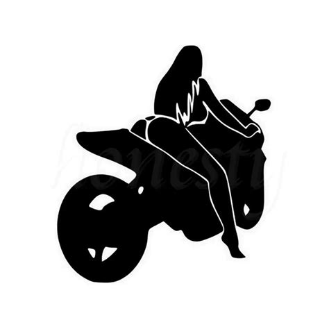 Personality Sexy Motorcycle Girl Car Window Wall Home Glass Door Stickers Laptop Auto Truck