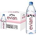 Evian Mineral Water Naturally Filtered Drinking L Bottled Water