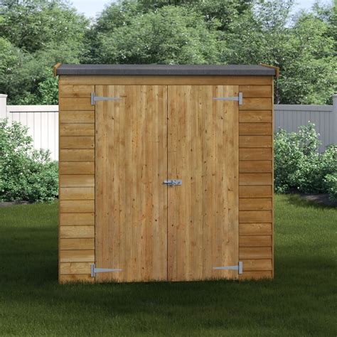 WFX Utility 6 Ft W X 2 5 Ft D Solid Wood Garden Shed Reviews