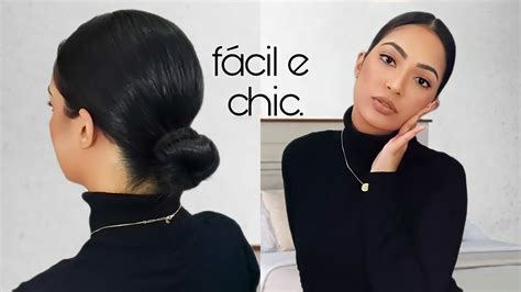 Descubra 48 Image Penteado Coque Baixo Simples Thptnganamst Edu Vn