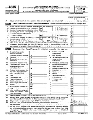 Fillable Online Form Farm Rental Income And Expenses Fax