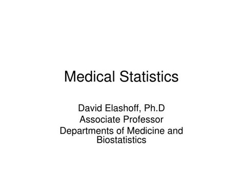 Ppt Medical Statistics Powerpoint Presentation Free Download Id 2976758