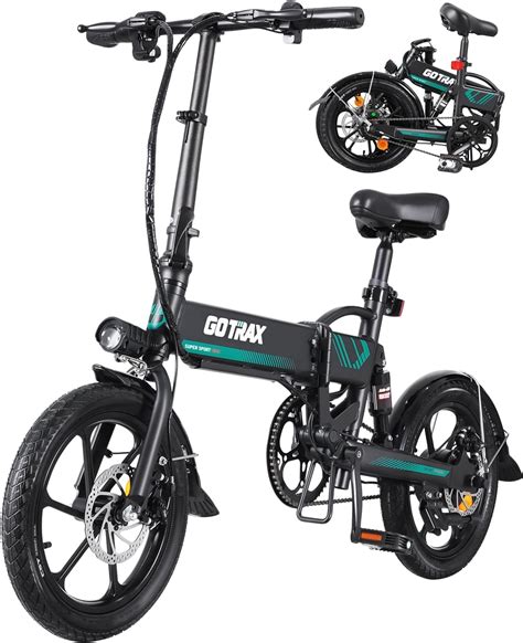 Gotrax 16 Folding Electric Bike Max Range 40KM Pedal Assist1 25km H