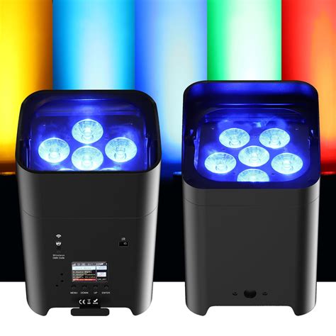 LED 6x18W RGBWA UV Battery Powered WIRELESS DMX Par Can DJ Uplighting