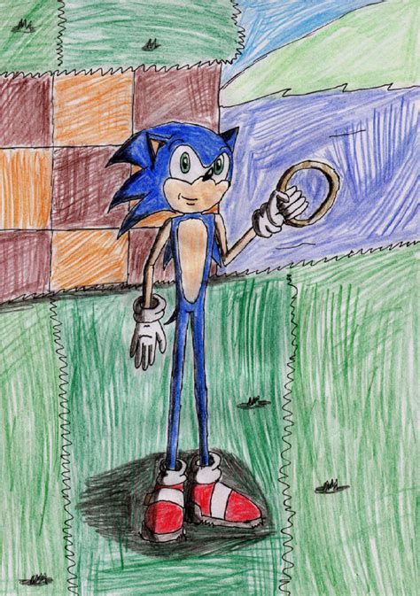 Sonic in Green Hill Zone 2 by PSX-Fire on DeviantArt