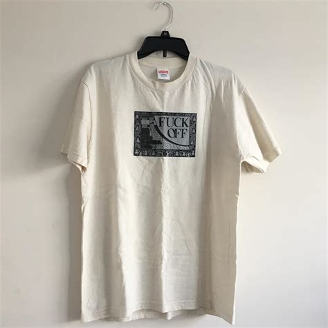 Supreme Fuck Off Tee Shirt Color Depop